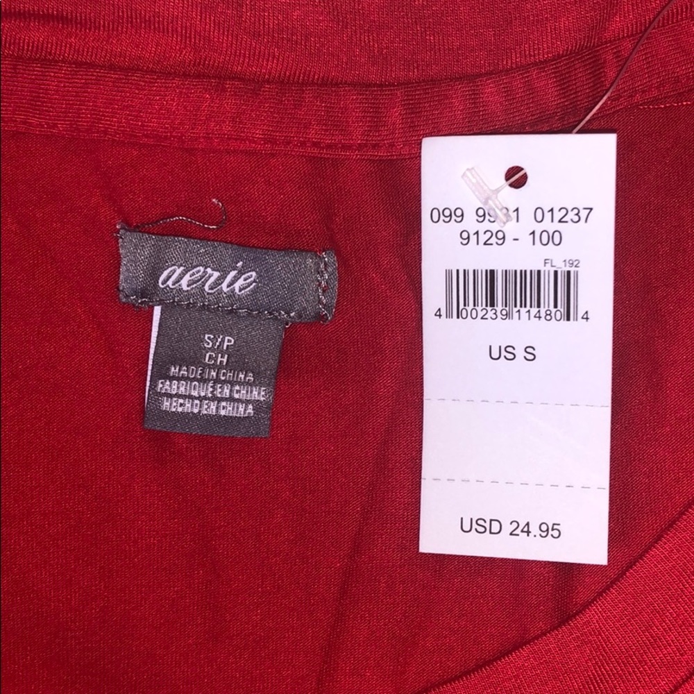 Aerie Long Sleeved Silk Lounge Shirt - Picture 3 of 3